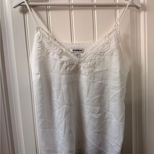 Express Ivory Lace Detail Cami